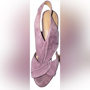 Crown Vintage Verdie Suede Leather Heeled Sandal size 8M